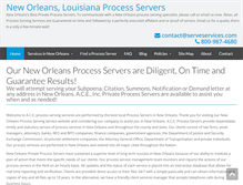 Tablet Screenshot of processserversneworleans.com